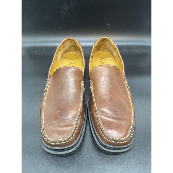 COLE HAAN #07184 Brown Leather Slip-On PENNY LOAFER SHOES Mens Size 13M EUC - Picture 3 of 9